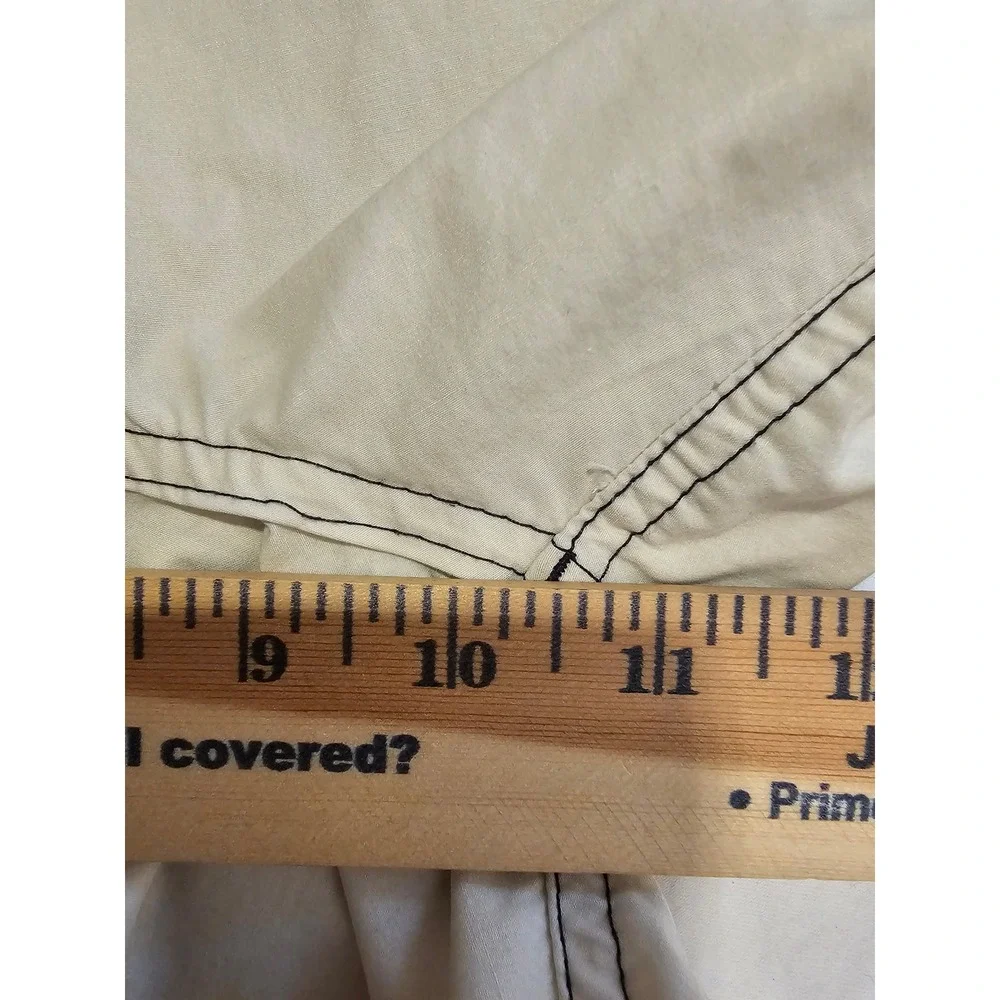 Ezekiel‎ Mens Striped Board Shorts Tan Navy Yellow Size 38 ER221095N Swim Trunks